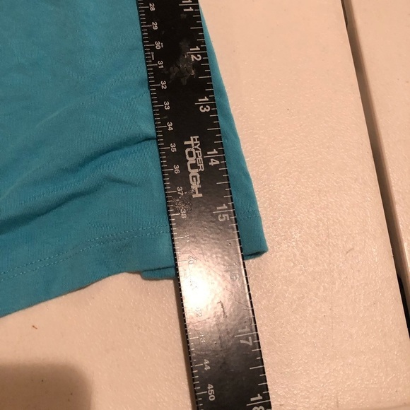 Style & Co X-Large Aqua blue copper embellished camisole shelf bra ,adjustable - Picture 6 of 8